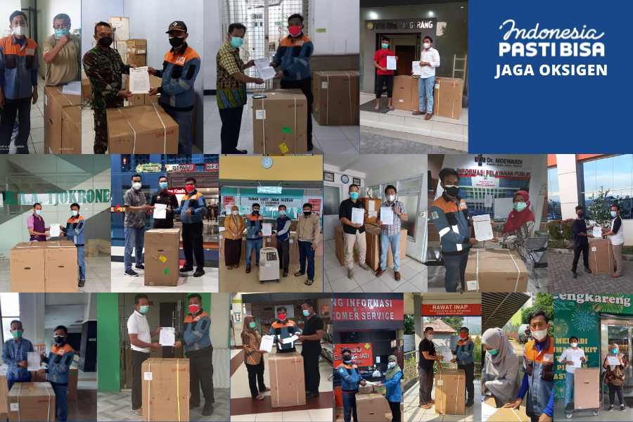 Oxygen concentrator dari IDPB Jaga Oksigen diterima oleh rumah sakit yang membutuhkan