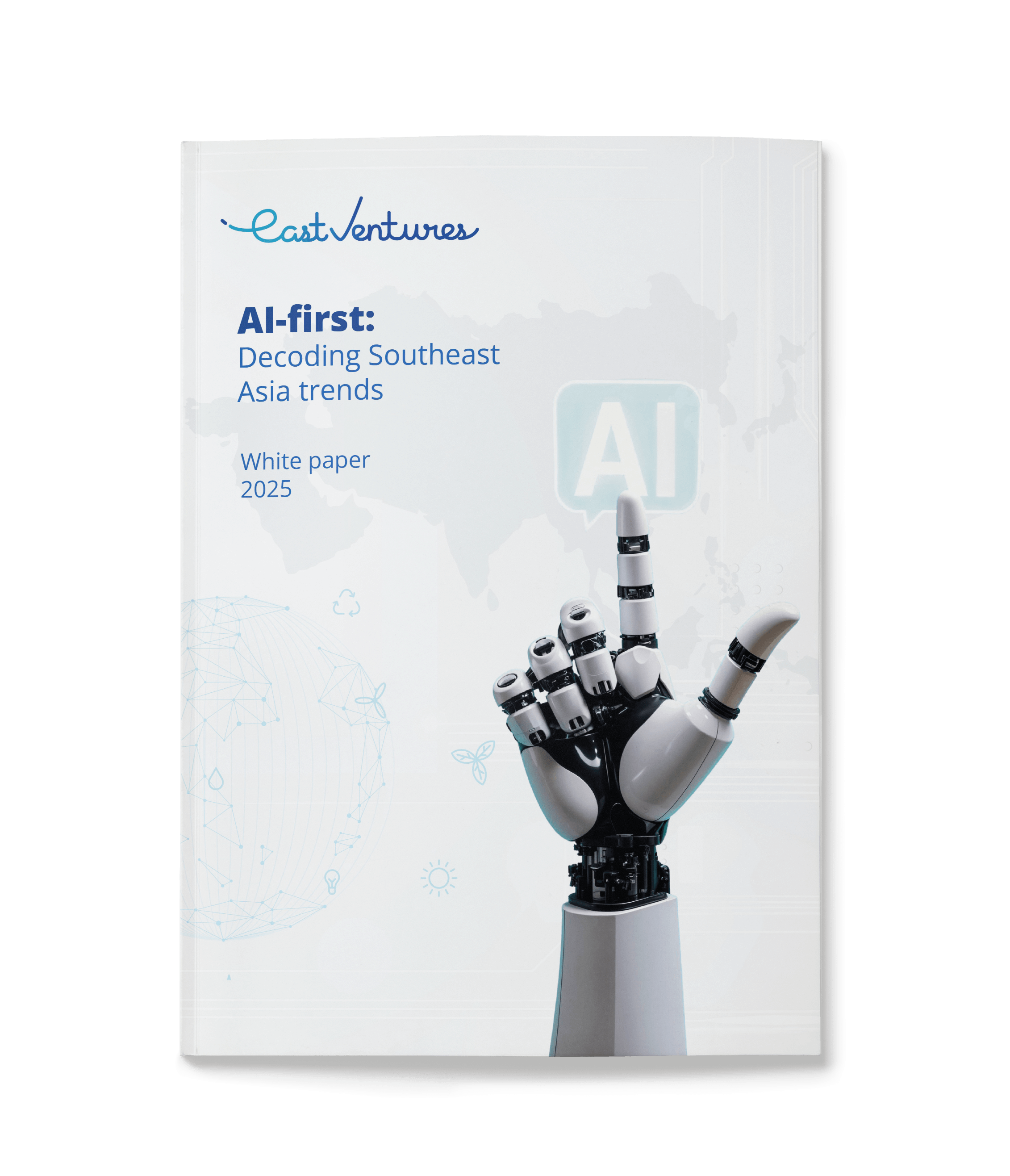 AI white paper mockup template